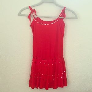 Red girl’s SMALL dance dress, figure skating dress
